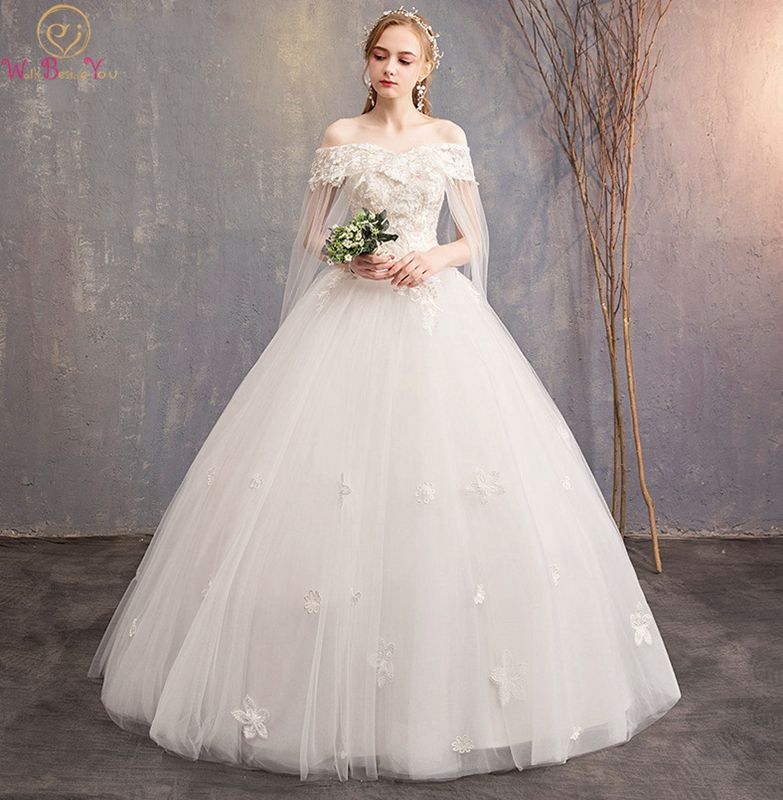 white flowing gown