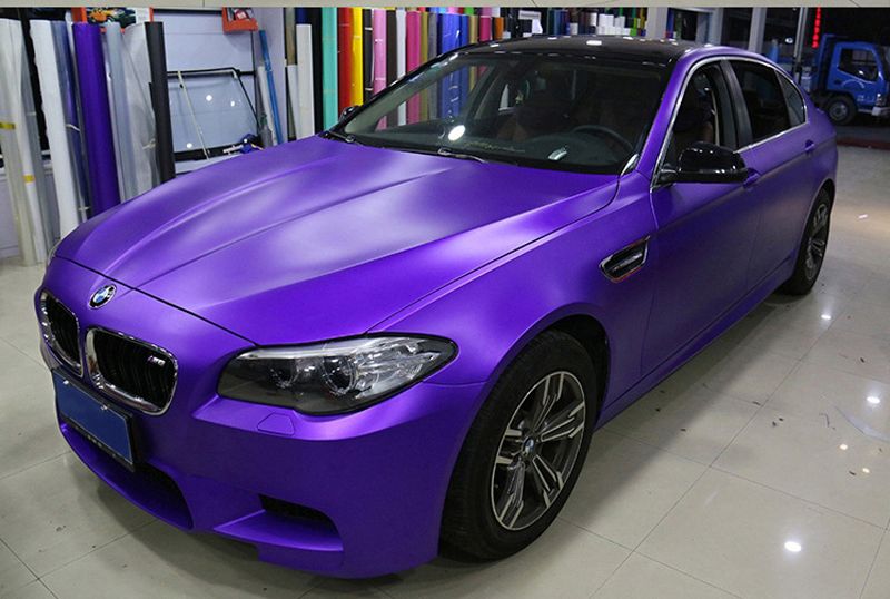 2021 Purple Satin Chrome Car Wrap Vinyl With Air Release Matte Purple Metallic Wrap Film Diy Styling Car Sticker Decal Size 1 52x20m Roll From Orinotech 132 23 Dhgate Com