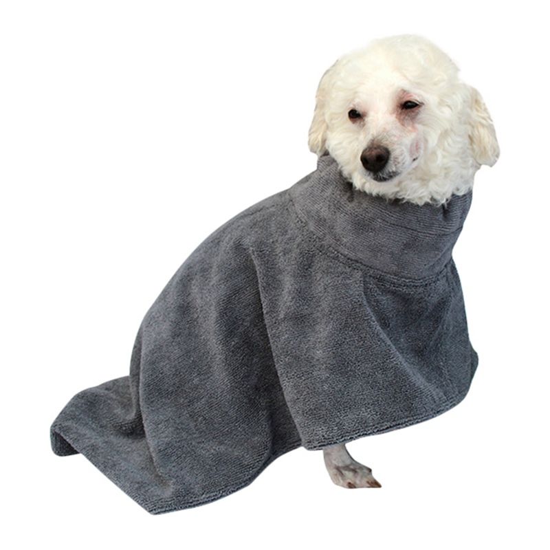dog bathrobe large