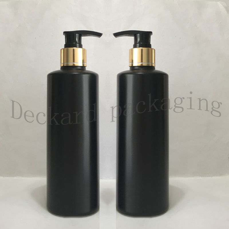 300ml Shower Gel Gold Collar Pump Containers,Lotion Pump Bottle For
