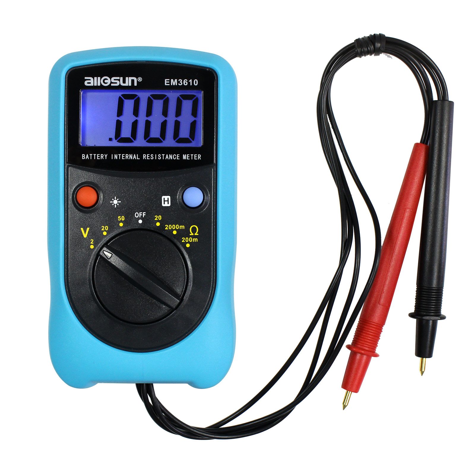 Compre Portatil Bateria Del Metro Del Voltaje De La Bateria Interna Resistencia Tester Pro Ohmimetro De Alta Precision Voltaje De La Bateria Probador All Sun Modelo Em3610 A 31 94 Del Allsun