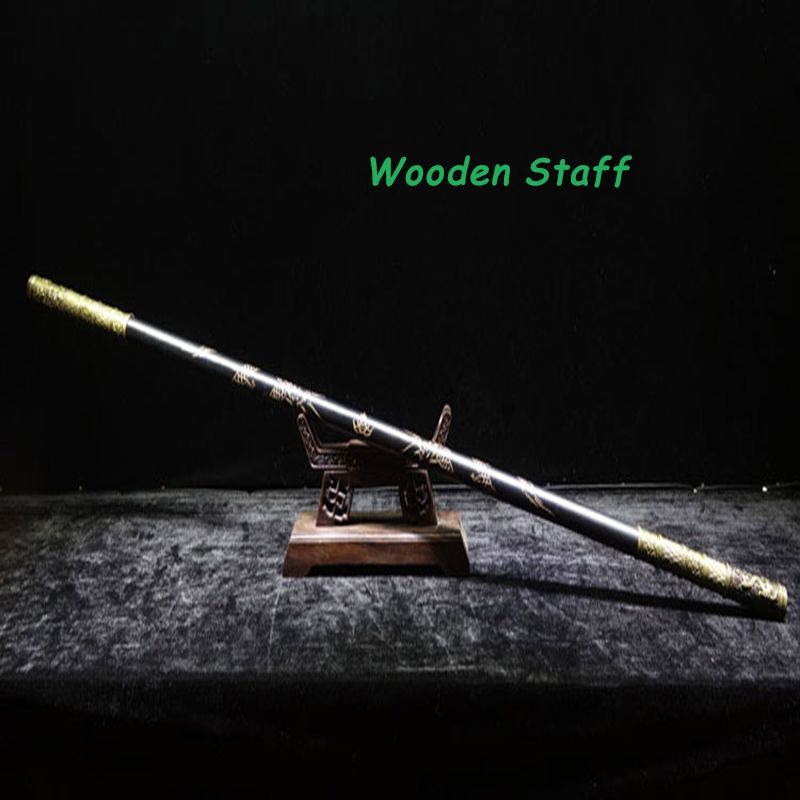 Wooden Monkey King Staff Kungfu Wooden Wushu Sticks Monkey Cudgels Carving Dragon Golden Cudgel Sun Wukong Stick Practice From Wesingsports 99 5 Dhgate Com