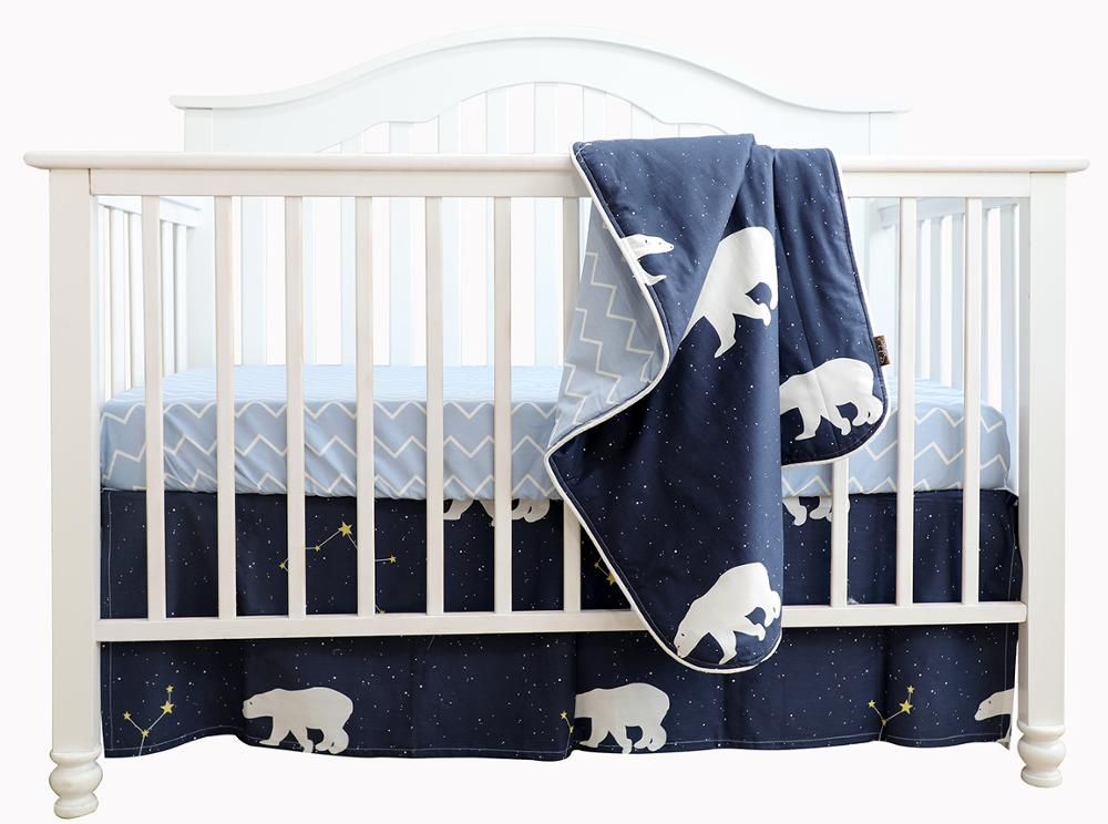 100 Cotton Baby Crib Bedding Set Crib Rail Guard Set Nursery