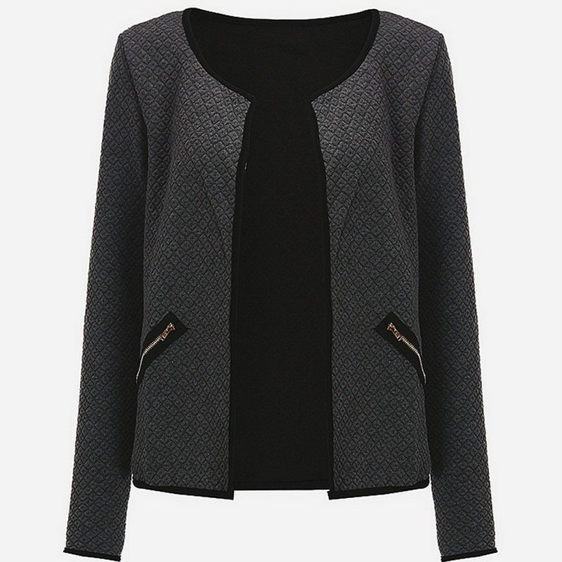 وفريق تشكيل ليمون blazer cuello redondo mujer - lumax-production.com