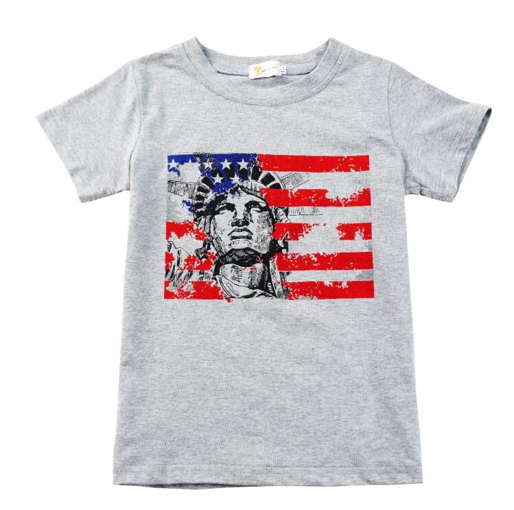 Baby Girls Kids Statue of Liberty Printed Long Sleeve 100/% Cotton Infants Tee Shirt