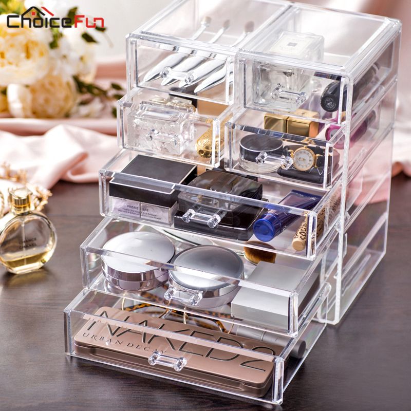 2019 Choice Fun Best Selling Large Desktop Clear Acrylic Drawers
