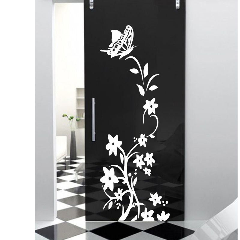 Compre Alta Qualidade Criativo Geladeira Preto Adesivo De Parede Padrao De Borboleta Adesivos De Parede Decoracao De Casa Pintura Mural Da Arte Da Parede De Homeshops 18 69 Pt Dhgate Com