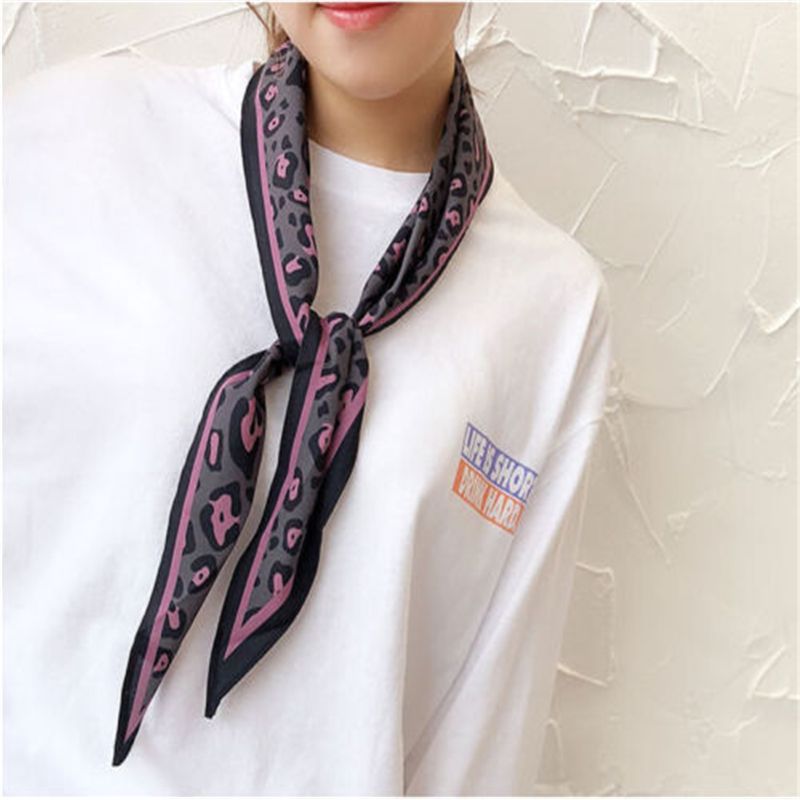 womens square silk scarf