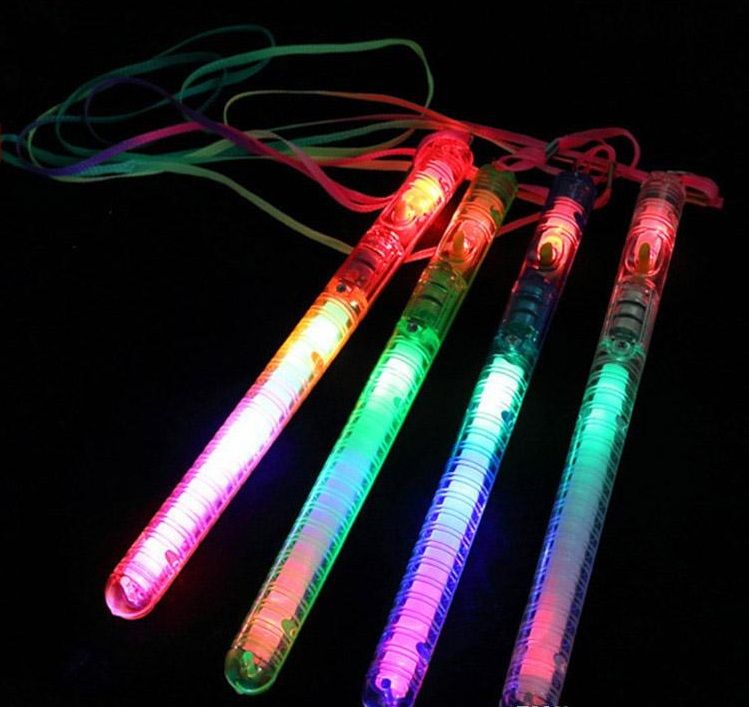 Горячие новых рождественские Поставка случайного цвета мигающего Wand LED Glow Light Up Стики Patrol Мигания Концерт группа b910