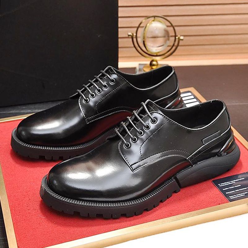 Mens Derby Shoes Autumn Winter New Breathable Business Dress Shoes