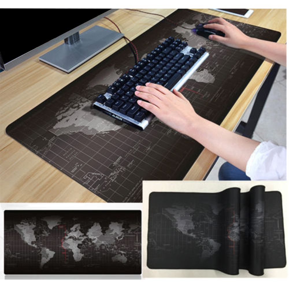 Creative World Map Mouse Pad Anti Slip Gaming Mice Computer Cover Desktop Mat