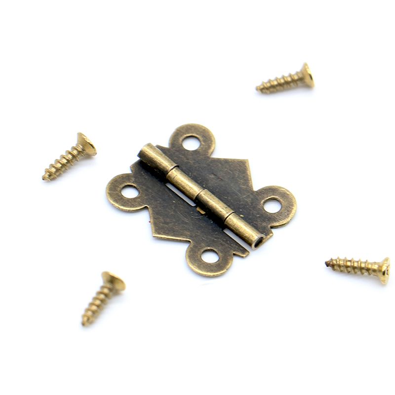 2019 Mini Butterfly Door Hinges 20mm X17mm Bronze Cabinet Drawer