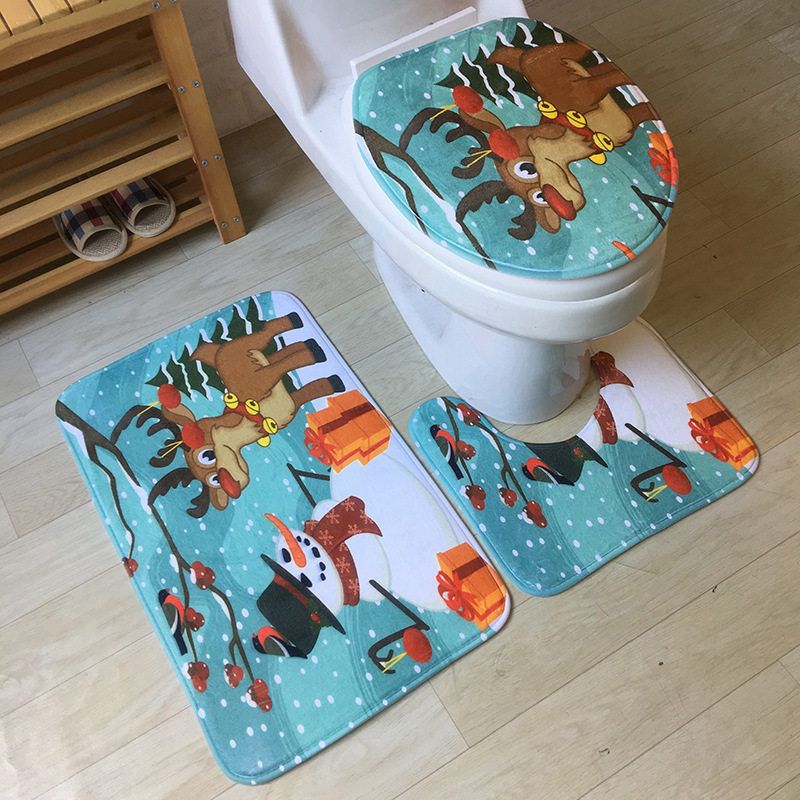 2020 Bath Mat Carpet Bathroom Mat Sets Anti Slip Bath Rugs Toilet Seat Cover Mat Quality Bath Rugs Christmas Bathroom Decor From Cindy668 8 33 Dhgate Com