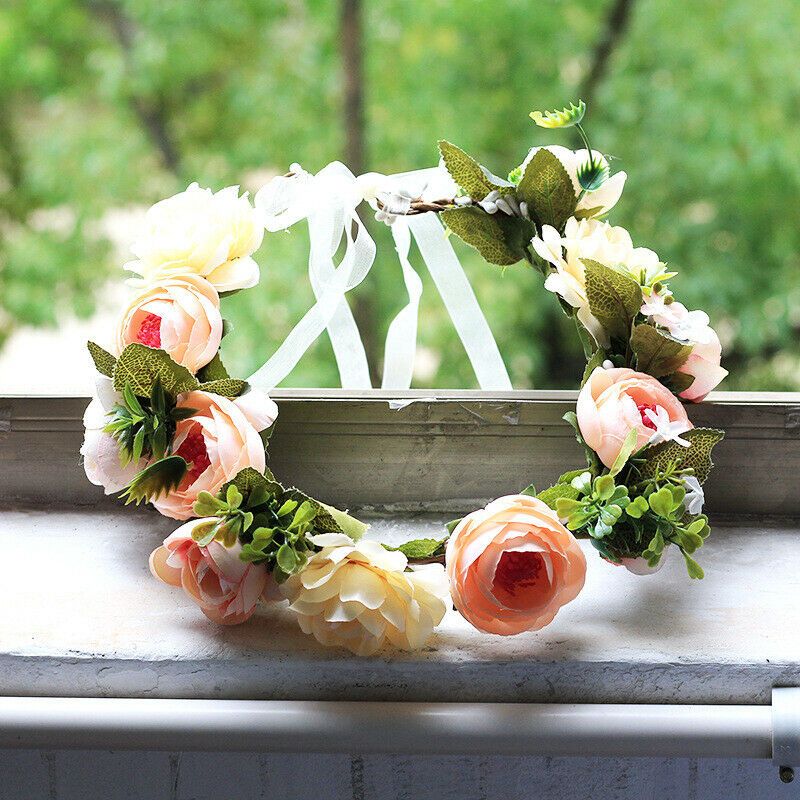 2020 Artificial Flower Garland Woman Hair Accessories Bridal