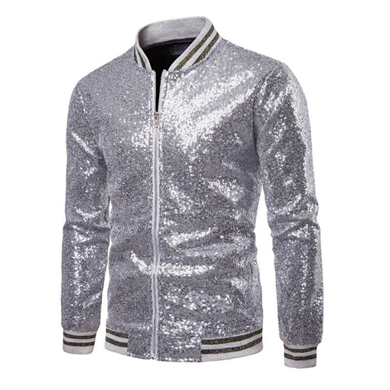 Chaqueta de lentejuelas hombre Clearance