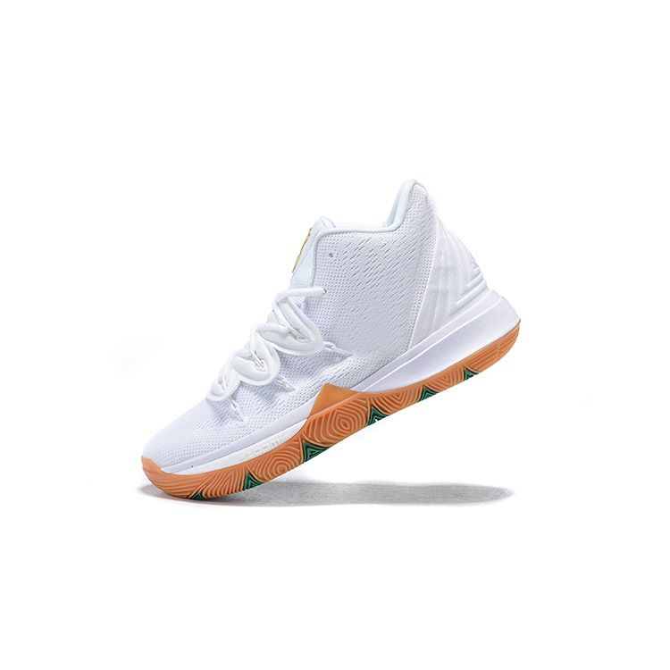 kyrie irving shoes white and gold
