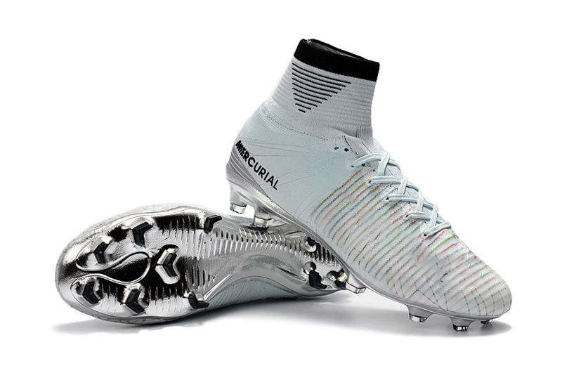 2020 Football Boots White Silver CR7 