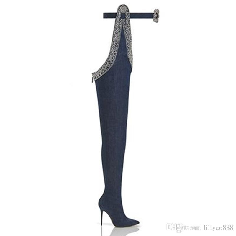 cowboy thigh high boots