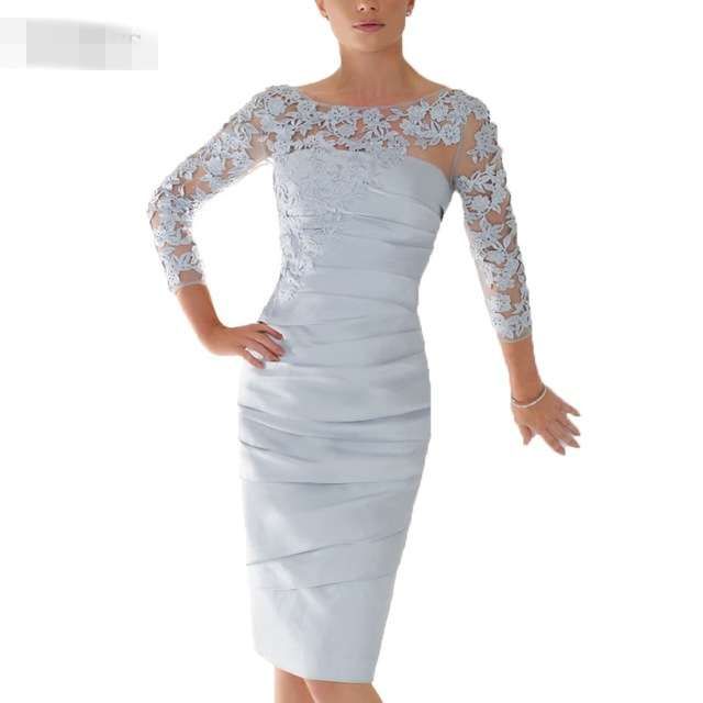 Sheath Knee Length Mother Of The Bride Dresses 2019 Spring Summer ...