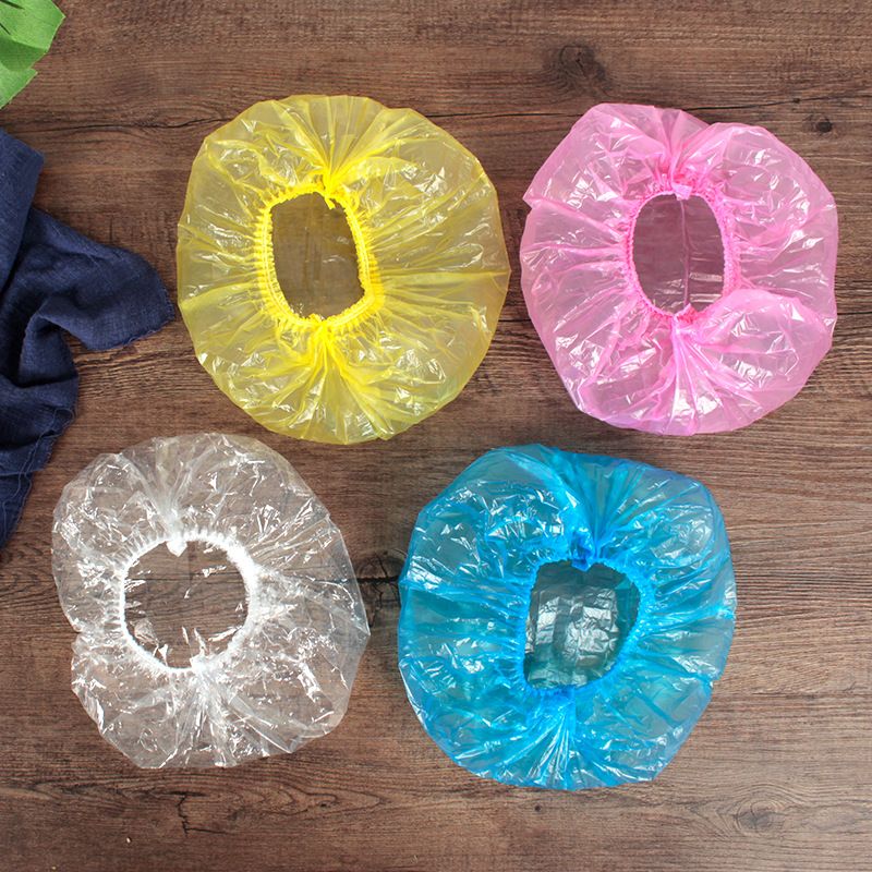 Best Disposable Shower Caps Waterproof One Off Elastic Bath Hat Clear