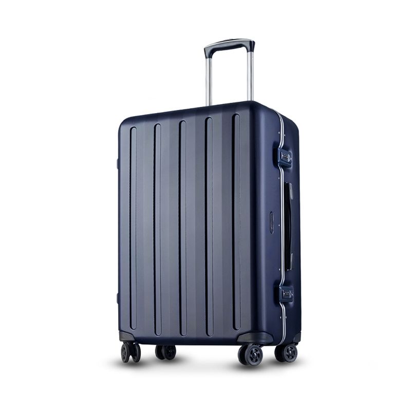 Echolac hombres y mujeres marco aluminio trolley caso maleta tablero contraseña PC equipaje doble