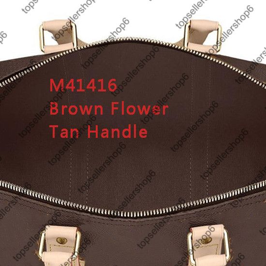 5 Brown Letter Flower/Tan Handle