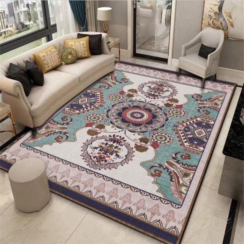 Carpets For Living Room Vintage Style Flower Pattern Carpet Area