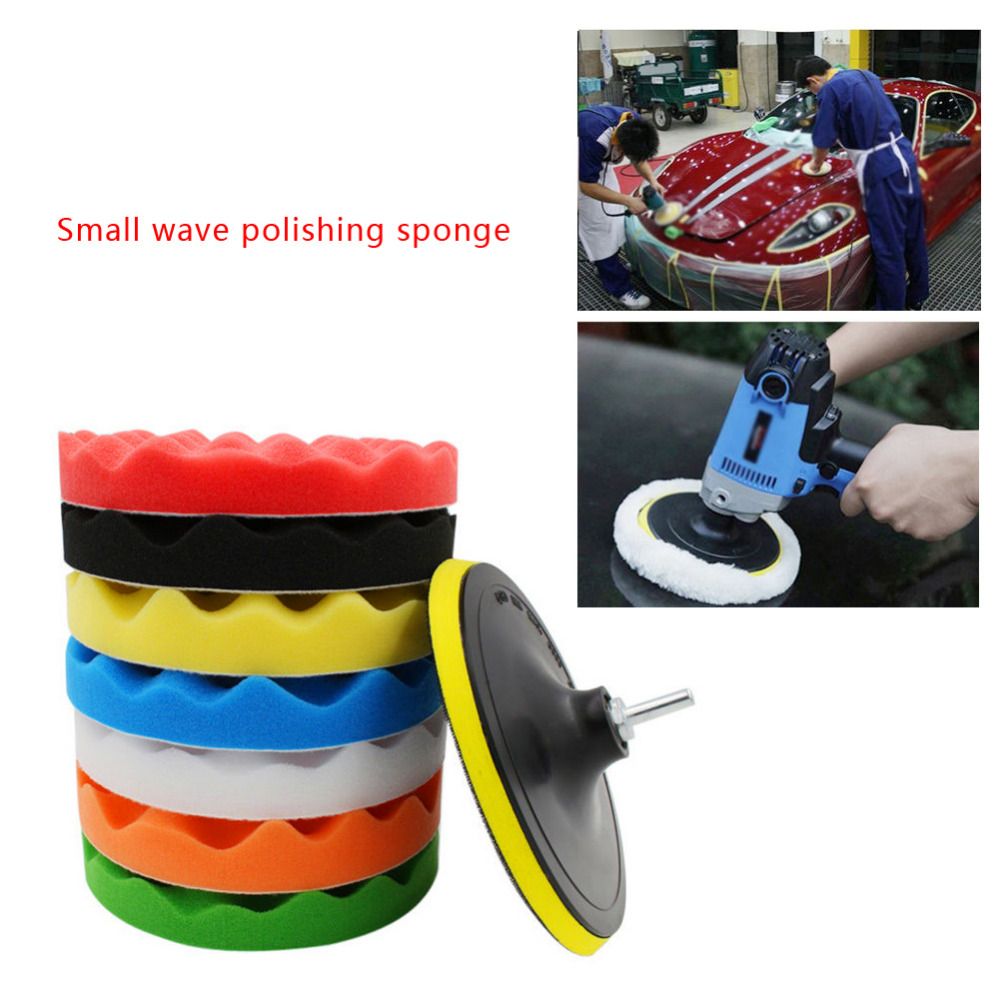 10 Pcs Buffing Pads Waxing Polishing Buffer Drill Sponge Kit For Car Polish ! 10 Pcs Buffing Pads Waxing Polishing Buffer Drill Sponge Kit For Car Polish !