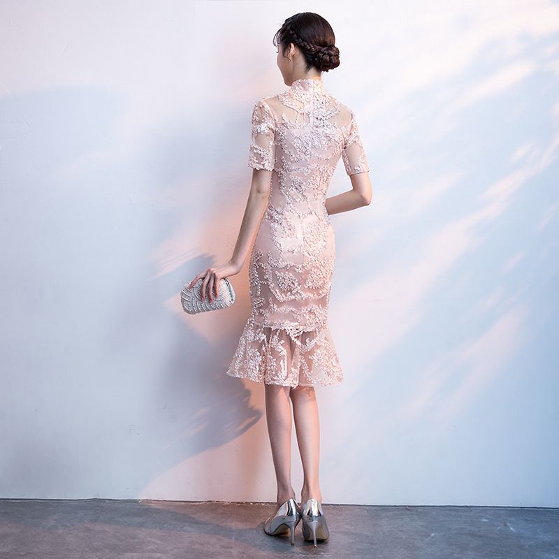 lace qipao