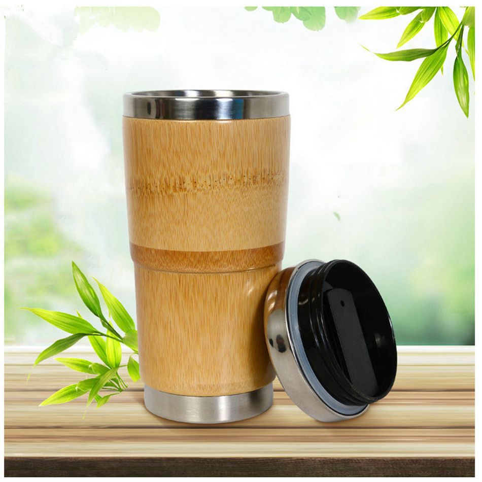 2020 400ml Bamboo Tumbler With Tea Infuser And Strainer Stainless Steel