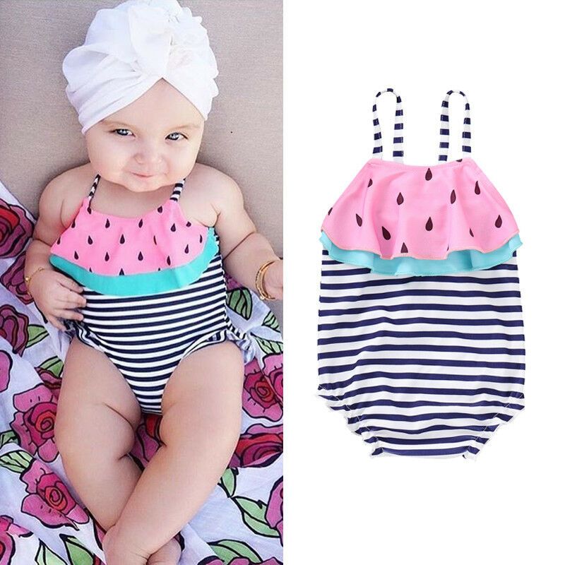watermelon bathing suit baby