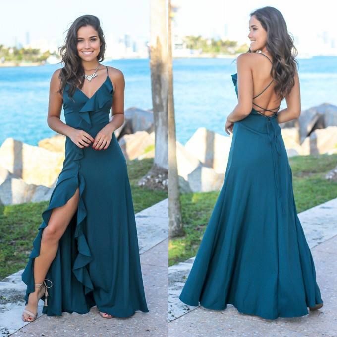dark turquoise dresses