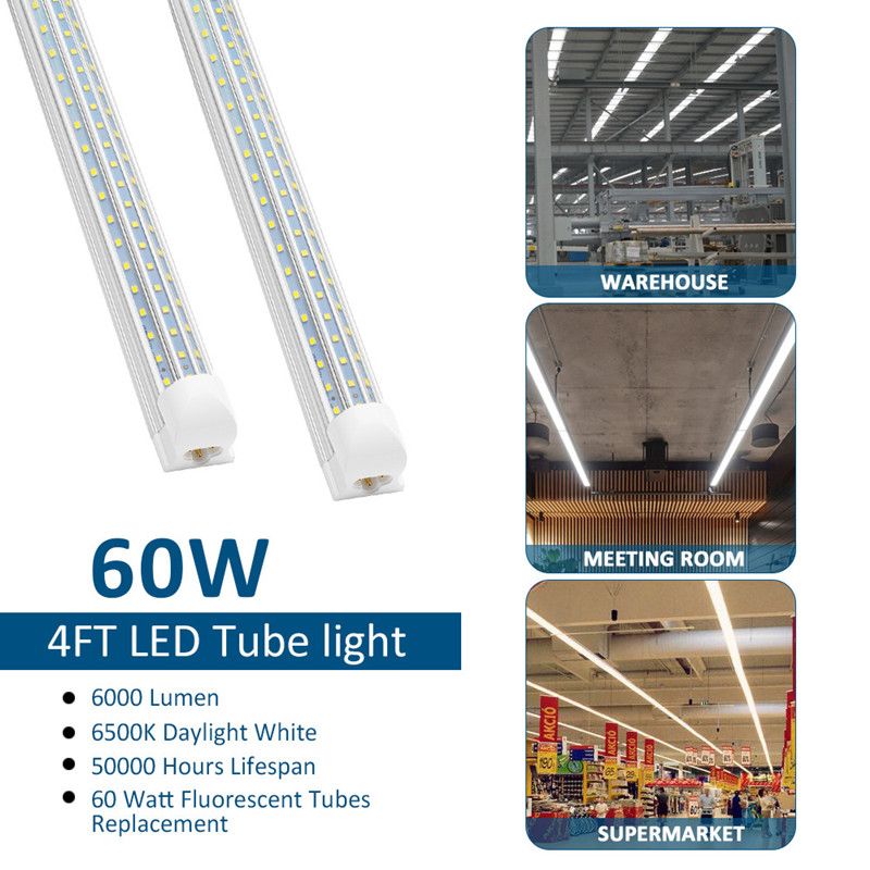 4FT 60W couvercle transparent