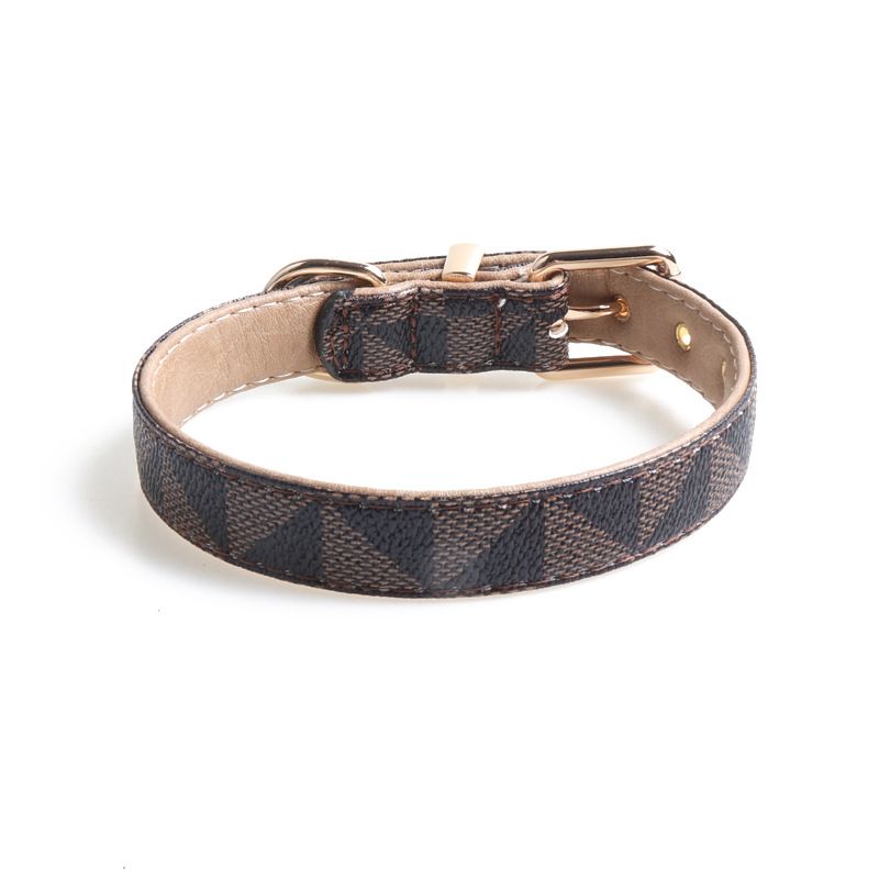 Leash Brown e Set Collar