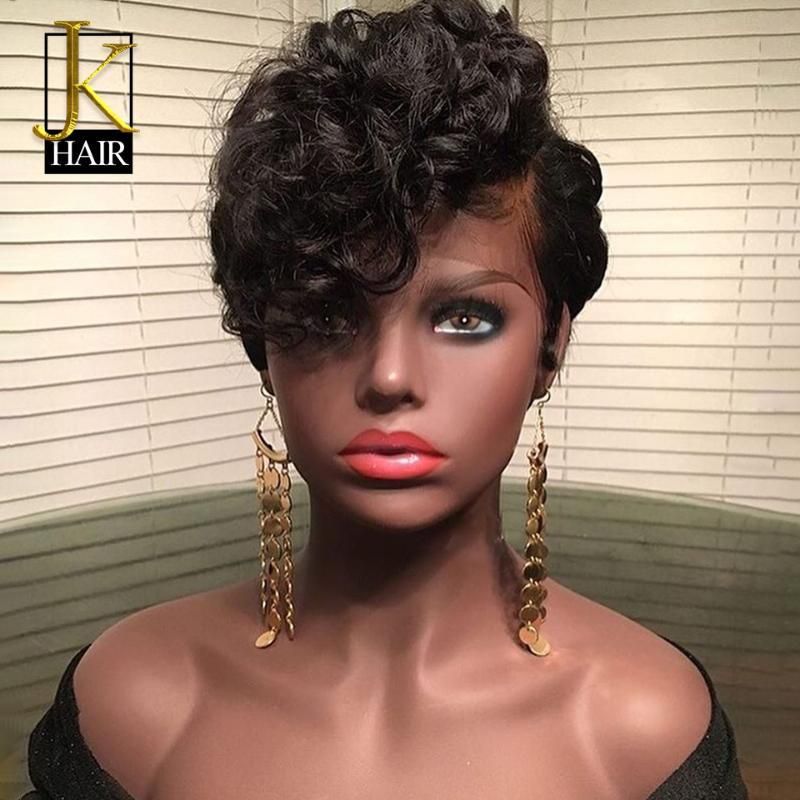 valores preposición Limpia el cuarto Las pelucas del frente del cordón rizado hinchable Pixie corte del pelo humano para las mujeres valores preposición Limpia el cuarto Las pelucas del frente del cordón rizado hinchable Pixie corte del pelo humano para las mujeres