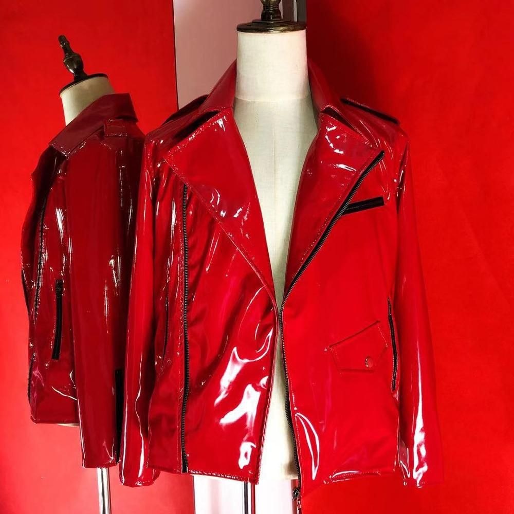 red leather jacket costume