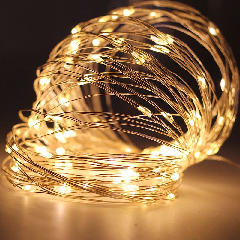 battery operated led string lights with timer