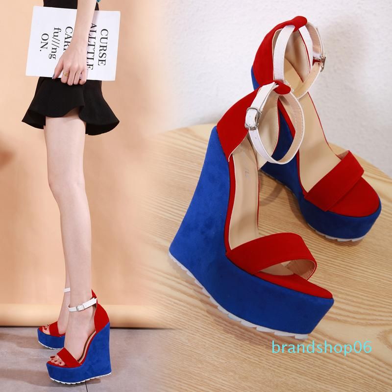 blue high heel sandals uk