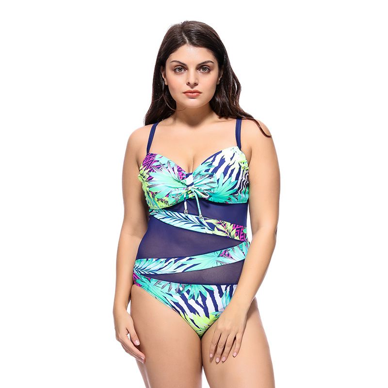 Grosshandel Bedeckte Bauch Grosse Grosse Gedruckt Maschenheftung Bikini Badebekleidung Fur Frauen Badeanzug Beachwear Sommer Ein Stuck Sexy Lady Badeanzug Von Windyjiang 15 03 Auf De Dhgate Com Dhgate