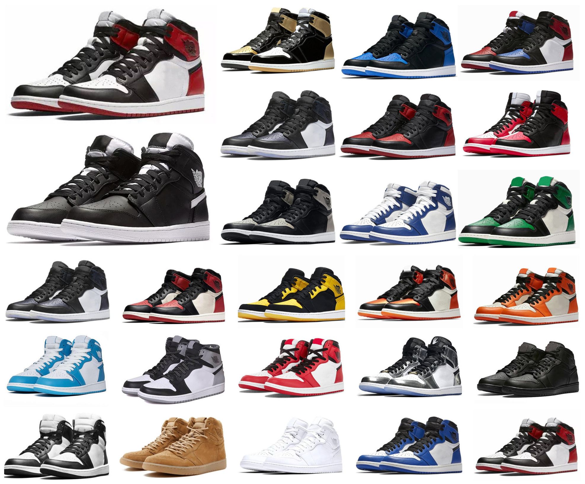 Hit Men Pine Green Black 1s Basketball Shoes Jumpman 1 Bloodline Designer Sneakers Fearless Obsidian Unc Patent Gold Black Toe Top Trainers Shoes Sneakers Jordans Shoes From Themaxshoes 40 01 Dhgate Com