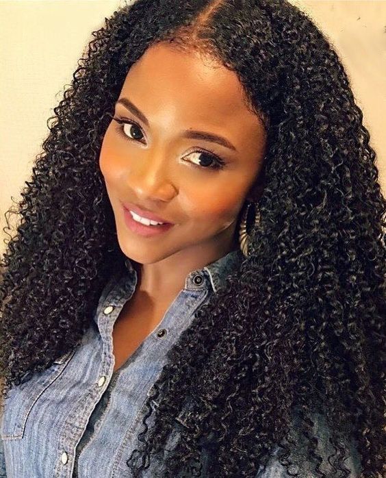 Fashion Beauty Ladies Hairstyle Brazilian Hair Afro Kinky Curly