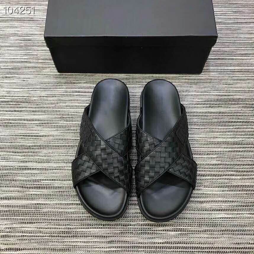 black slip on slippers