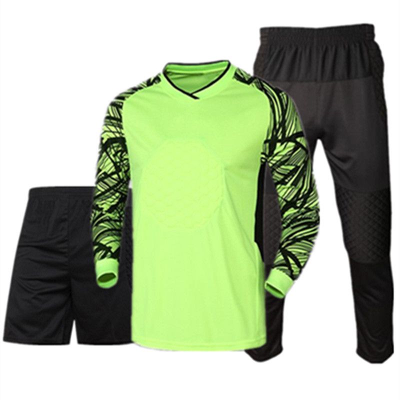Wholesale Best Quality Best Use Adult Long Sleeve Goalkeeper Soccer Jerseys Kit Men Printed 