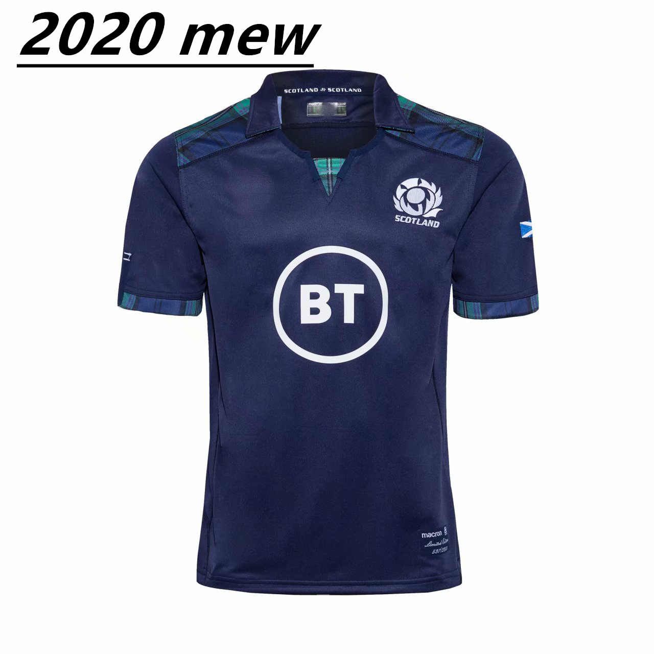 Tela 100% Poliéster T Homen's Home Competición Capacitación Fútbol Jersey Camiseta Gráfica De Jersey De Algodón De Rugby YINTE 2020 Escocia Copa Mundial De Rugby Jersey 