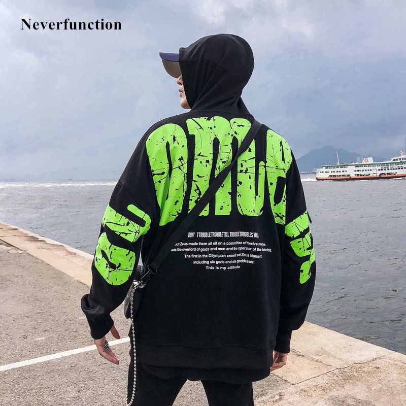 Sudadera verde fosforito hombre Clearance