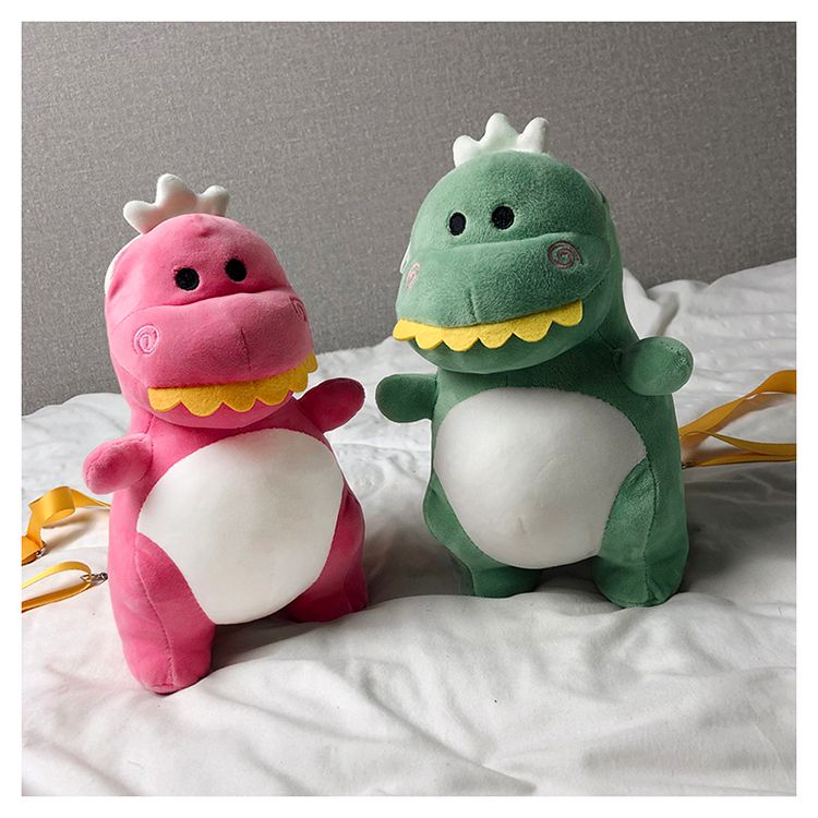 dinosaur plush bag