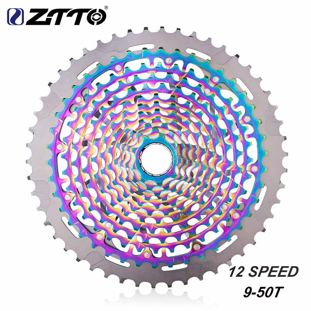 ZTTO MTB Bicycle Cassette 12 Speed 9-50T XD Cassette Black Cassette Freewheel