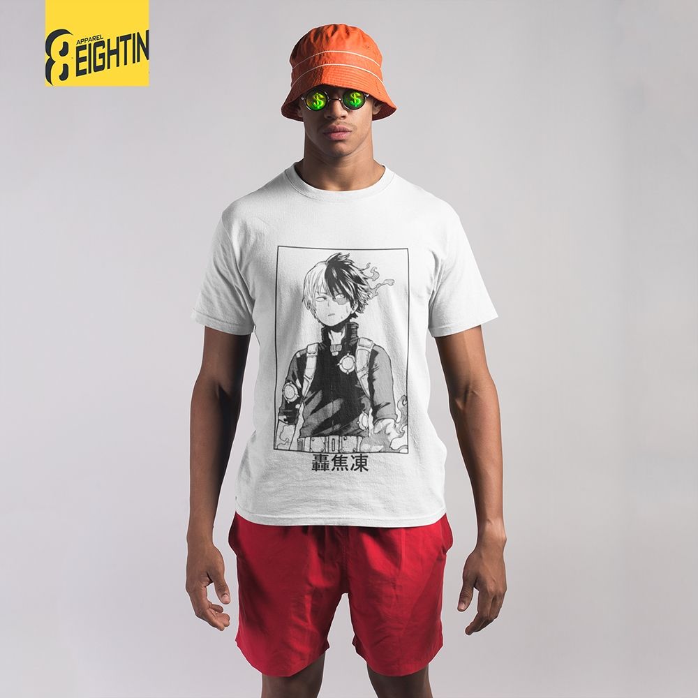 Polera Hombre Todoroki Shoto Pm604 Polera Hombre Todoroki Shoto Pm604