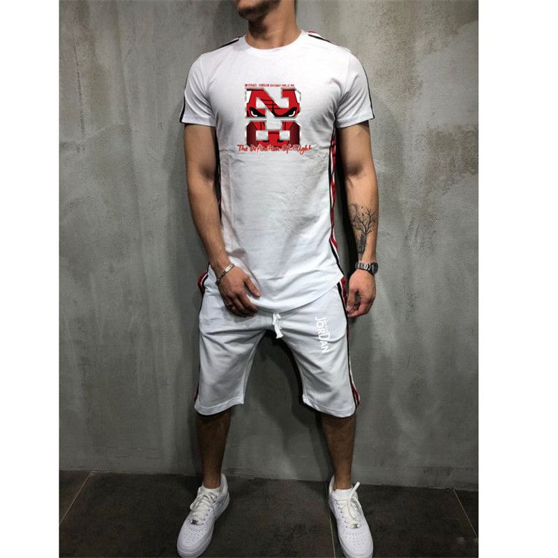 Acquista Saldi Estivi Set Da Uomo T Shirt + Pantaloni Completo Da Due Pezzi Tuta Sportiva 2019 Tide Marca Tshirt Palestre Fitness Abbigliamento Sportivo Set A 26,09 € Dal Honey333 | DHgate.Com