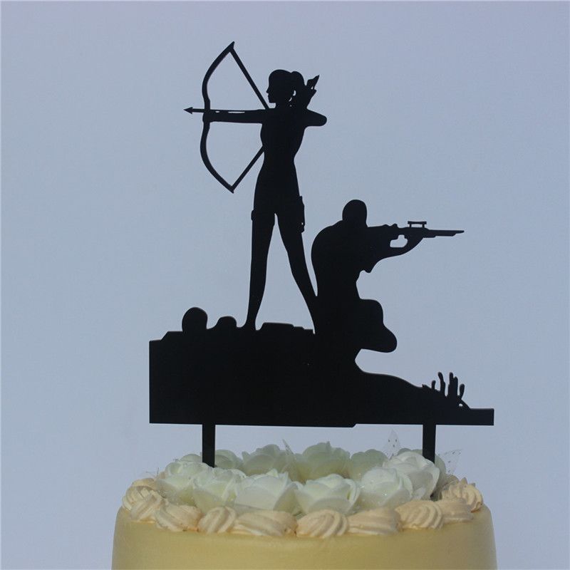 2019 Halloween Wedding Cake Topper Zombieland Silhouette